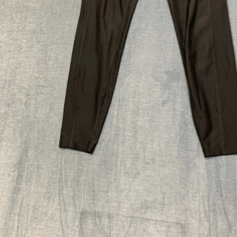 Nike Dri-Fit Leggings Womens Small Black Stretch Swoosh Elastic Waist Skinny Leg